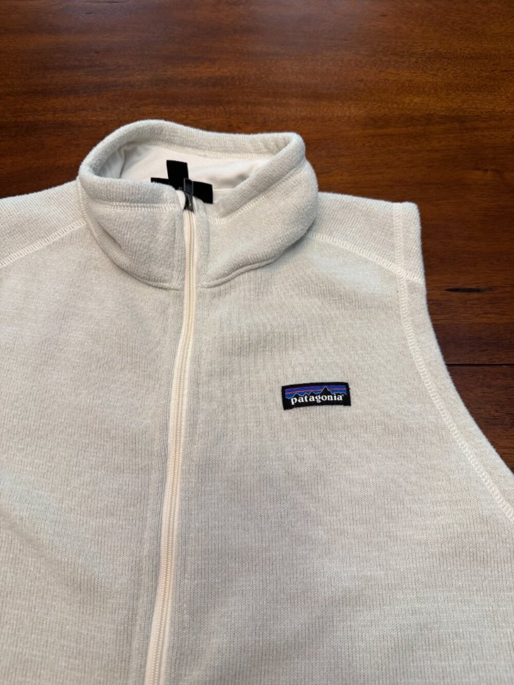 Patagonia Womens XL Better Sweater Vest Birch White Gorpcore Outdoor Preppy 4294